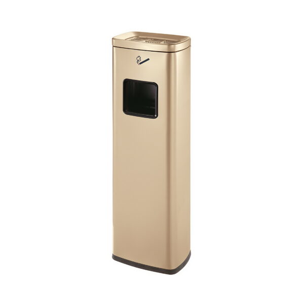 Cos de gunoi cu scrumiera, Champagne Gold, PRH-GPX-129W, 20 L